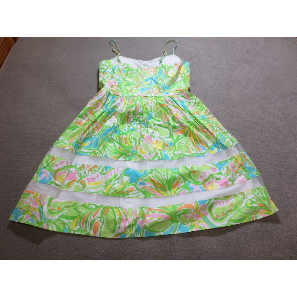 Lilly Pulitzer Womens Dress 6 Sleeveless Sundress A Line